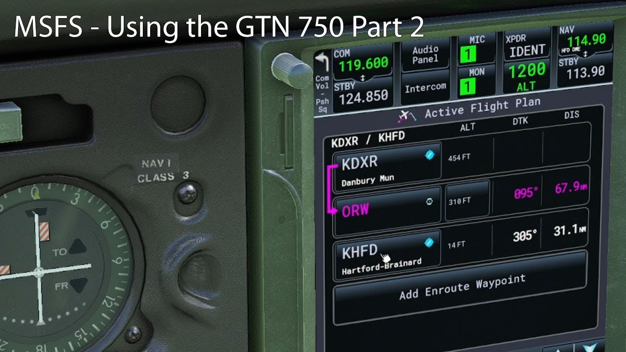 MSFS - Using the GTN750 Part 2
