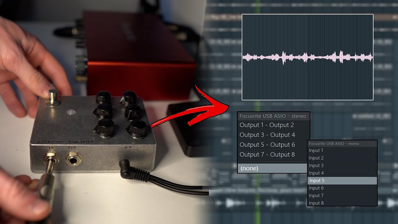 how to set up & use hardware effects pedals for sound processing in fl studio (insane textures?!)