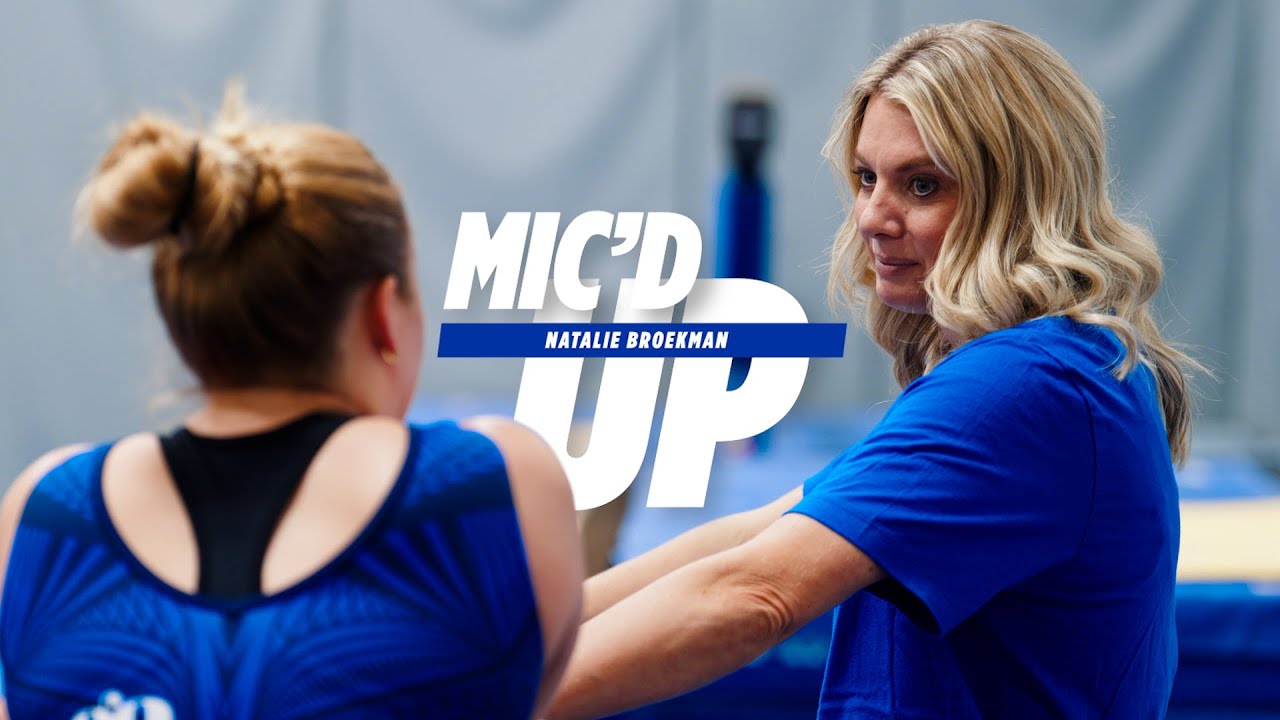 MIC'D UP with Coach Natalie Broekman | Karaoke with Natalie??? | BYU Gymnastics