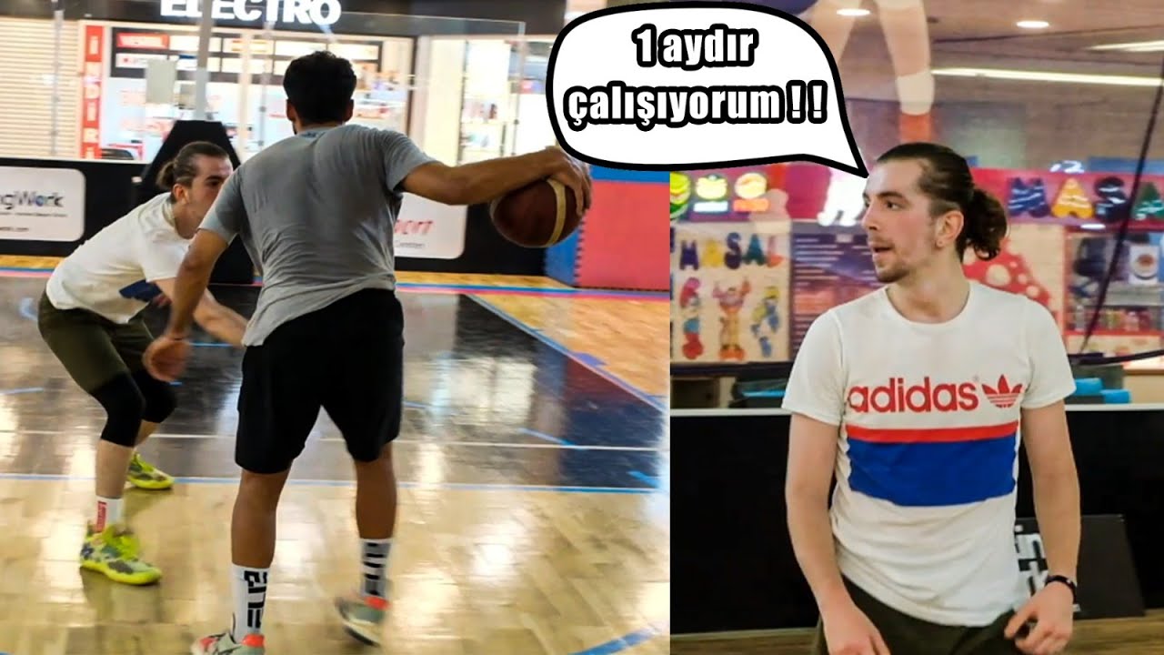 Koray beni yenerse takıma alıyorum !  1v1 basketbol maçı