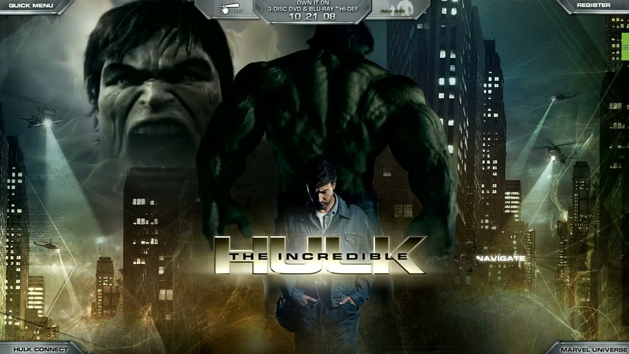INCREDIBLE HULK MOVIE (2008) Flash Website (First time and only here in the world)