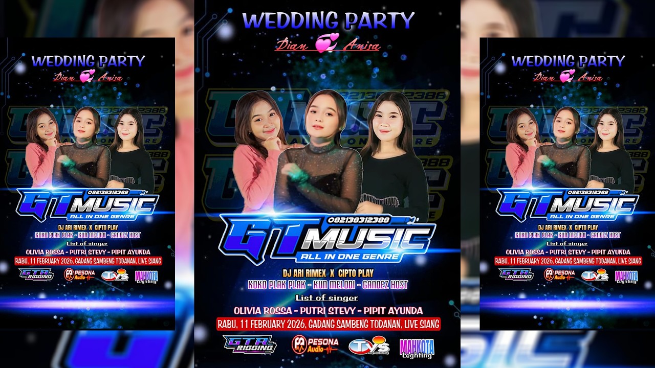🔴Live Streaming GT MUSIC  -  WEDDING DIAN & NISA  -  Gadang, 11 FEBRUARI 2026