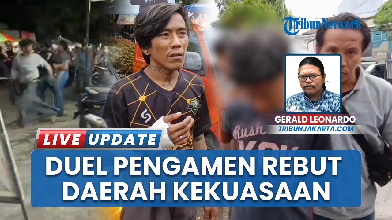 Detik-detik Pengamen Ondel-ondel Bacok Pengamen Ukulele di Jakut, Rebutan Daerah Kekuasaan