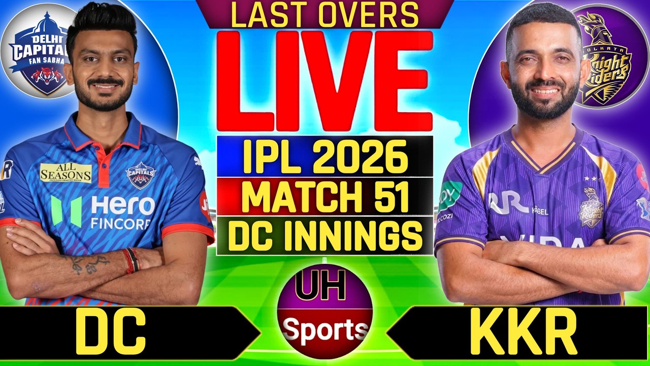 DC vs KKR Live Match: IPL 2026 Live Cricket Match Today Score Commentary | IPL Live Match Today, 6 o