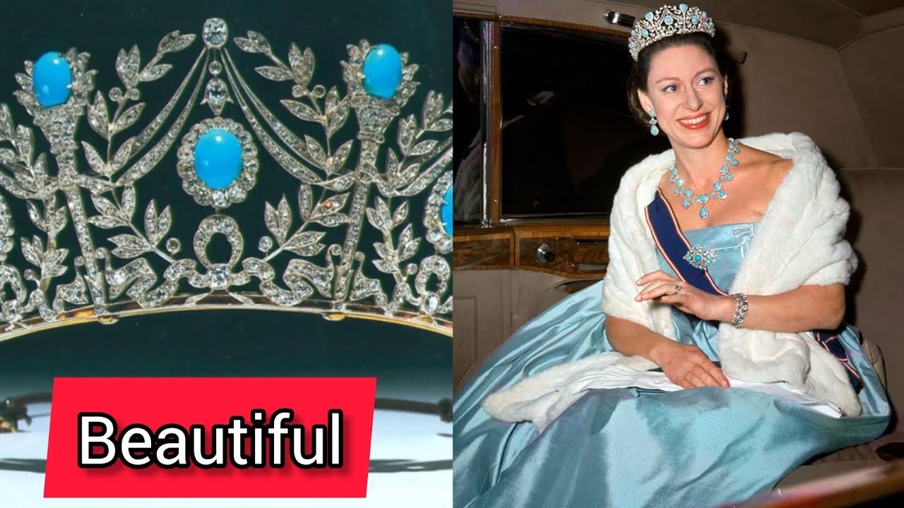 This is what the turquoise tiara of the rebel princess Margaret, Countess of Snowdon, was like