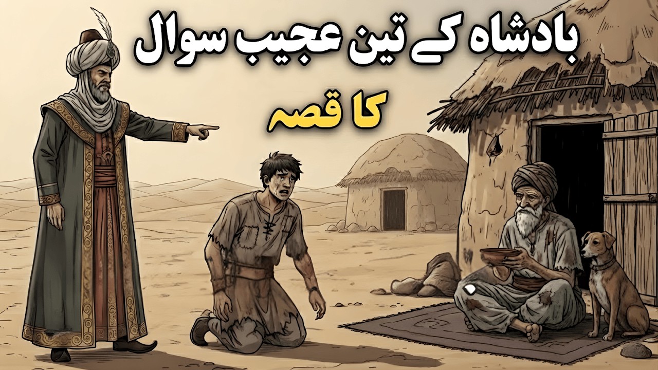 Ek BadShah Ke Teen Ajeeb Sawal | Moral Story In Hindi Urdu | Badshah Ki Ajeeb Kahani #moralstory