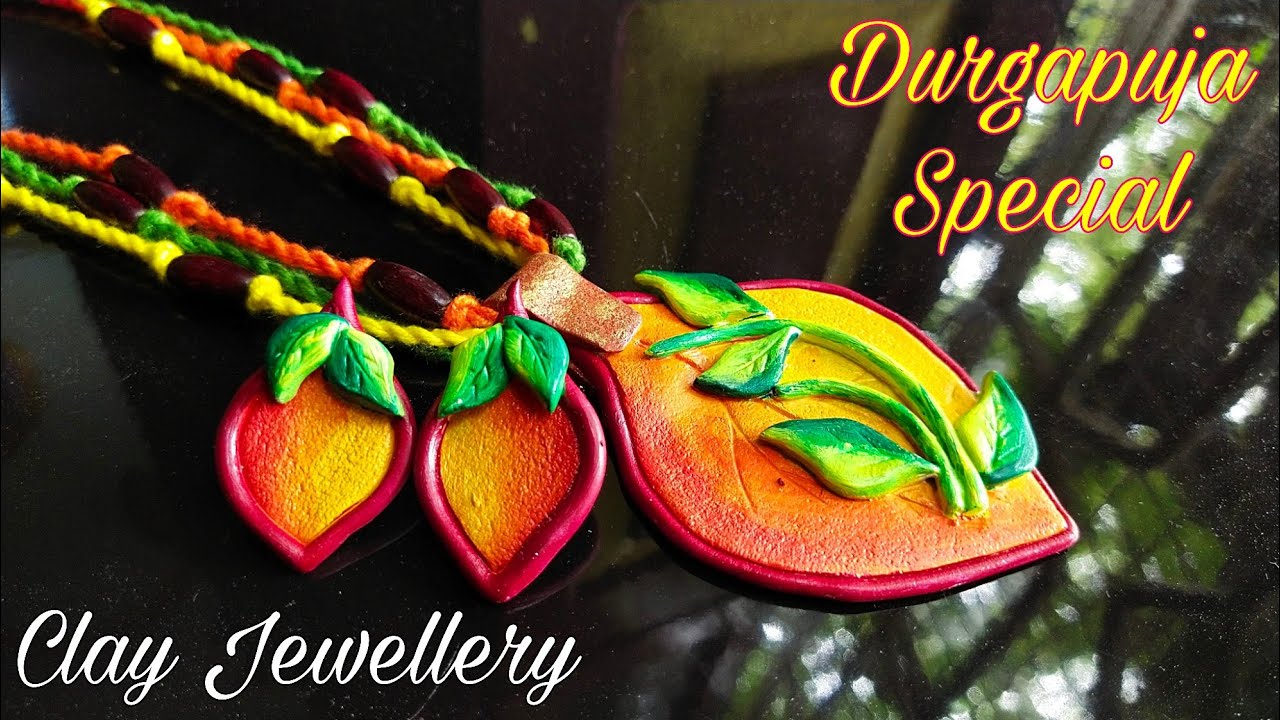 Durgapuja Special | How to Make Clay Jewelry at Home | DIY Mouldit Clay Jewelry | Creative Fantasy