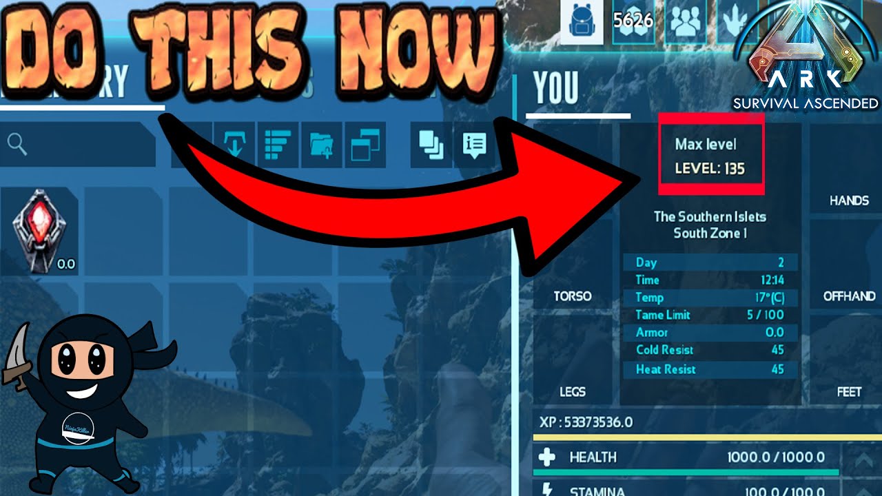 How to Max  level of 135 in Ark Survival Ascended