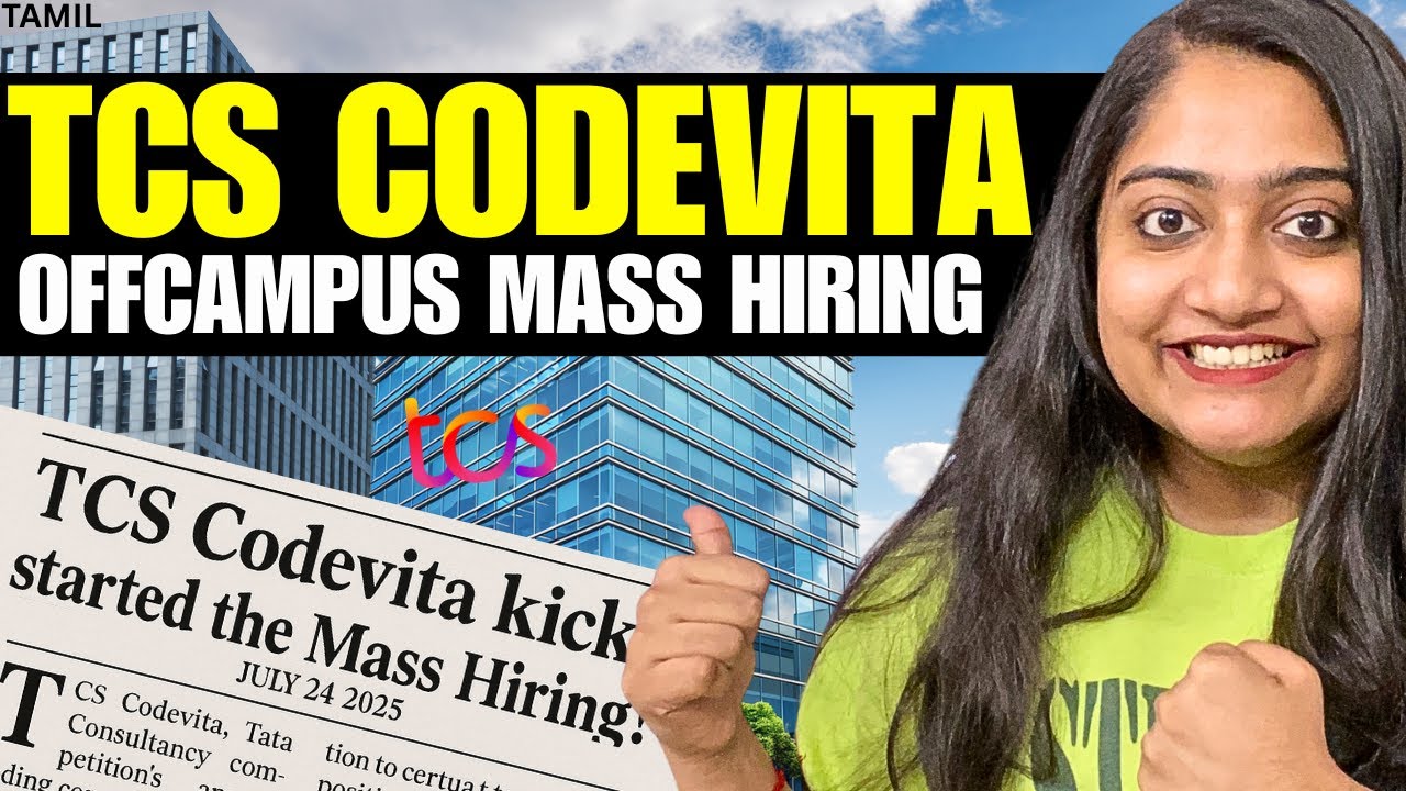 Finallyy😭TCS's Huge Offcampus Mass Hiring - Codevita 2025🔴🔥