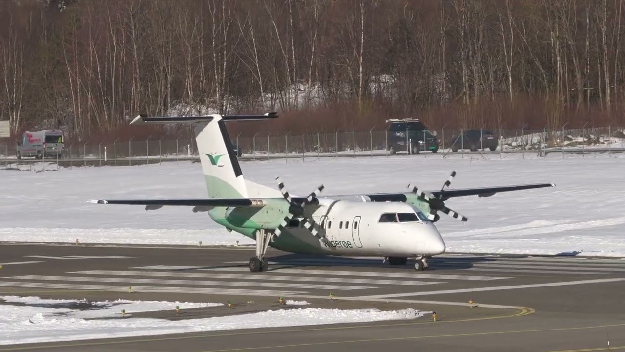 Widerøe Dash 8-100 Ørsta Volda Lufthavn Hovden HOV/ENOV #aviation #airplane #planespotting