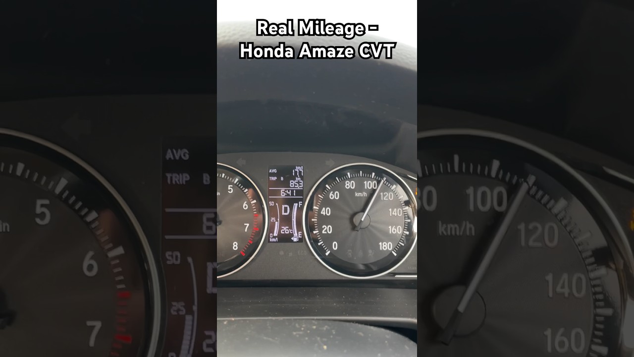 Real Mileage Testing of Honda Amaze CVT @100Kmph 