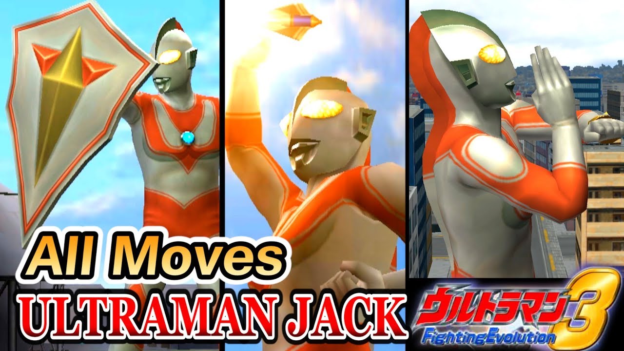 Ultraman FE3 - ULTRAMAN JACK - All Moves ( 1080p HD 60fps )