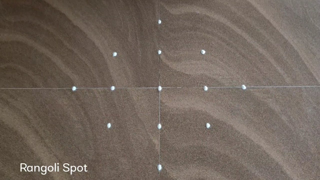 Saturday's Special Easy Dots Rangoli || Rangoli Spot