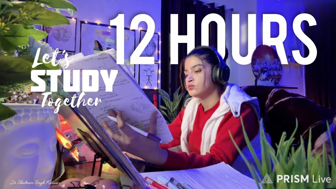 ⭕LIVE|12HOURS⏰🎯|STUDY WITH ME📚Deep Focus session📈☃️🥶cozy🪵🔥 Fireplace|🟤🧸brown noise Ambience|NEETPG