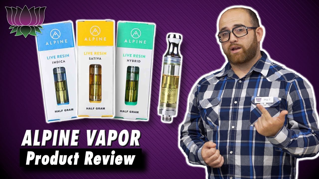 Alpine Live Resin Sativa, Indica, Hybrid Cartridges  | Purple Lotus Review