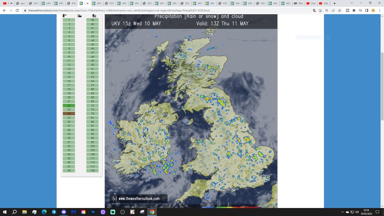 UK Weather Forecast: Heavy Showers And Thunderstorms Once Again (Thursday 11th May 2023)