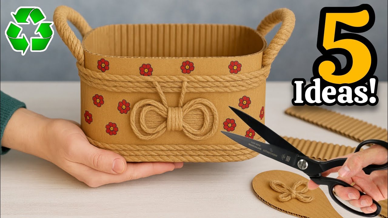 Transforming Cardboard & Jute♻️😱 5 GENIUS Recycling Ideas That Will Amaze You!
