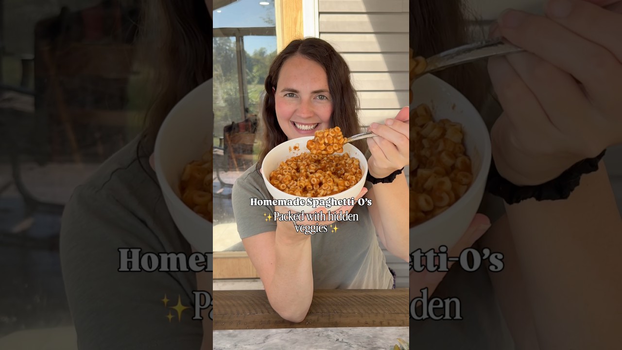 Hidden Veggie Spaghetti-O&rsquo;s | Healthy Homemade Spaghetti-O&rsquo;s for Picky Eaters 🍝🥕