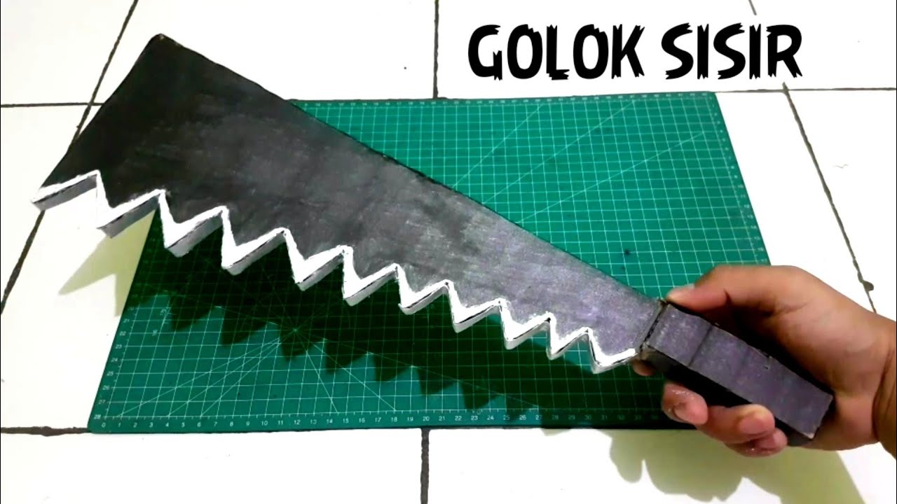 Cara membuat Golok Sisir dari kardus | Senjata keren