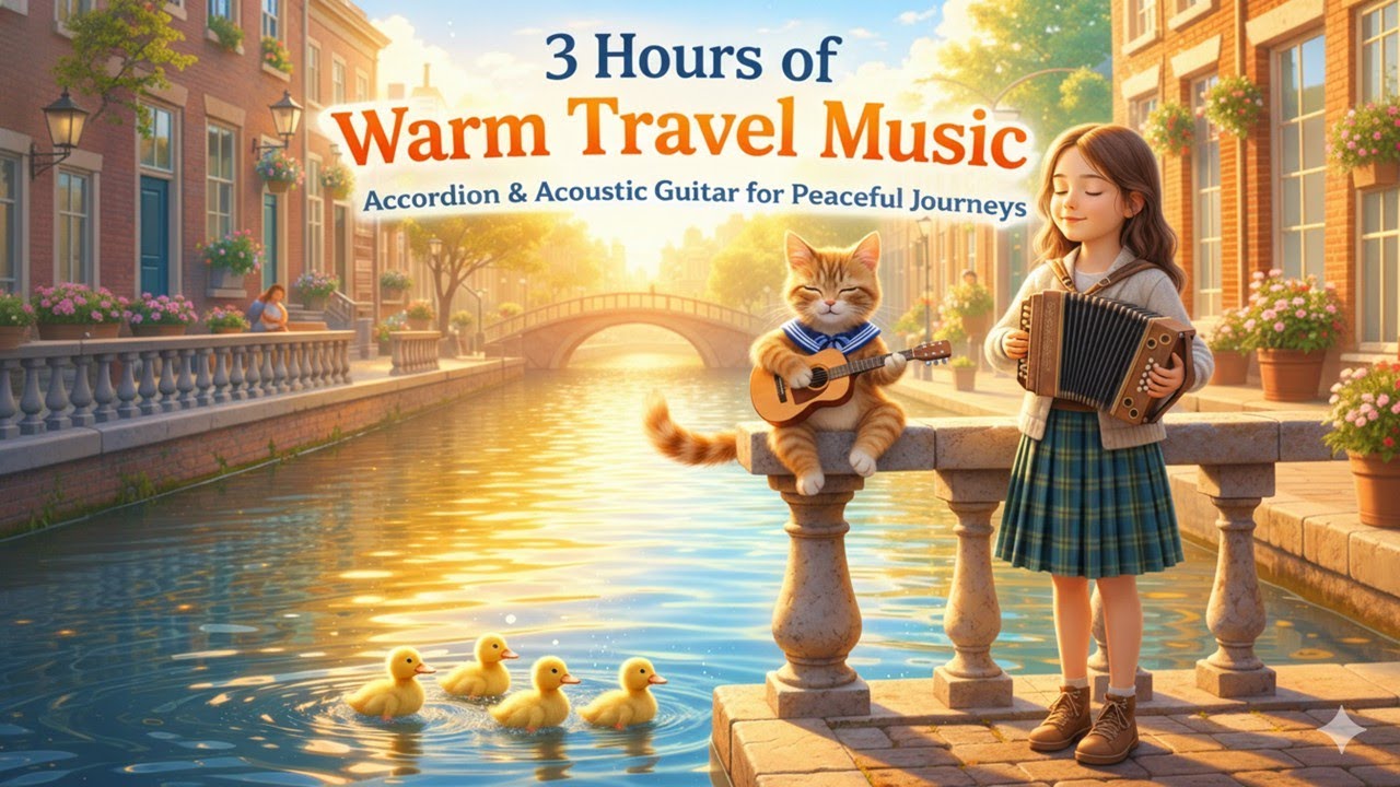 3 Hours of Fresh Morning Accordion ☀️ Bright & Peaceful Music to Start Your Day