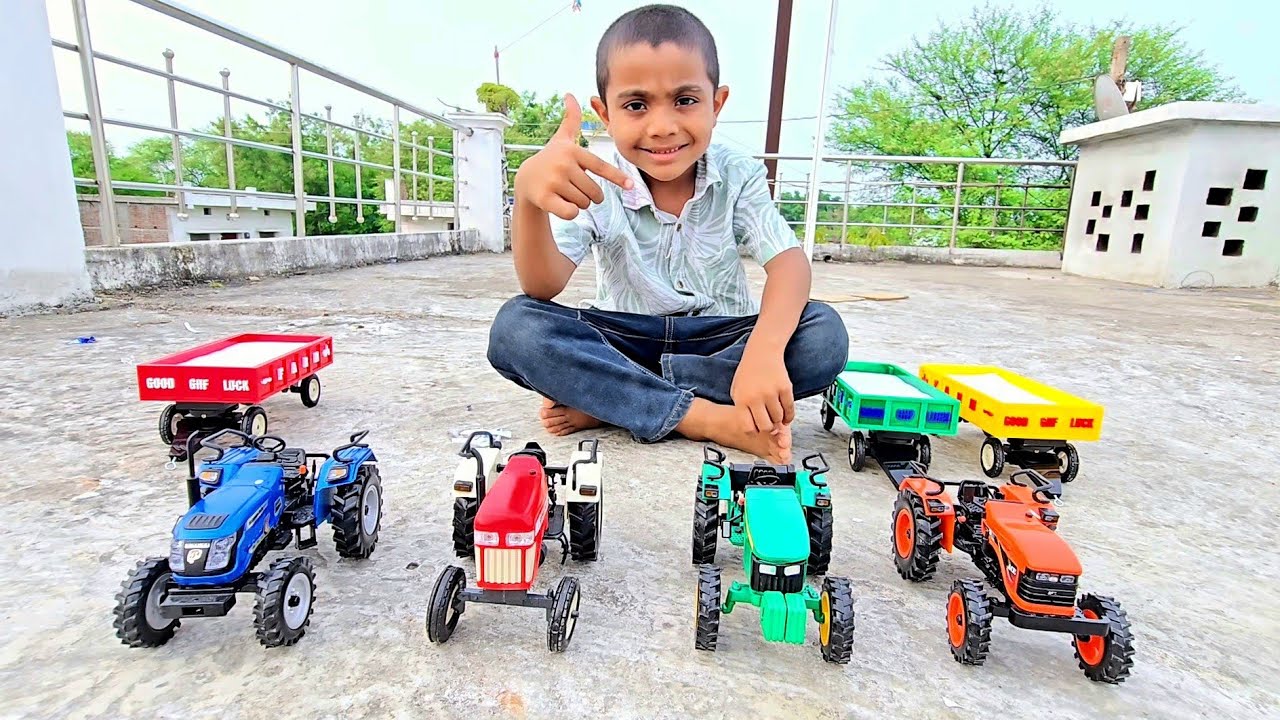 Mahindra Tractor John Deere Tractor Swaraj Tractor Sonalika Tractor & Trolley Fully Unboxing Video  