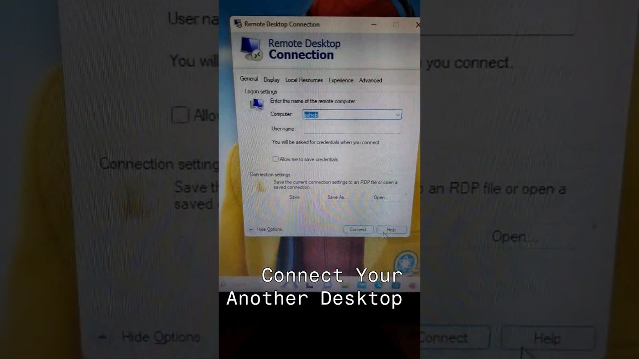 Open Remote Desktop With Shortcut #shrots #Shortcut