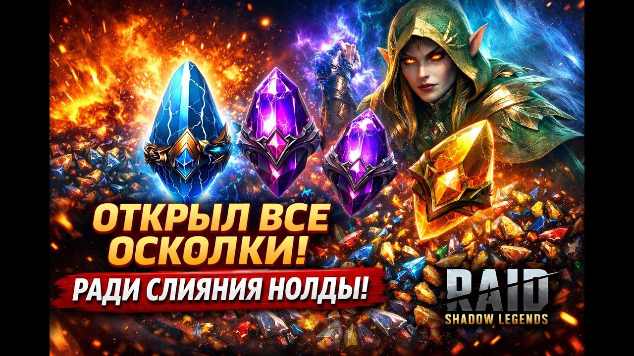 ОТКРЫЛ ВСЕ ОСКОЛКИ ради СЛИЯНИЯ НОЛДЫ 😱 | Raid: Shadow Legends