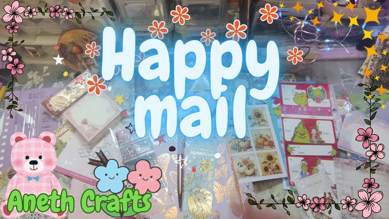 Abriendo el correo más bonito del mundo 😍 #happymail 🎀@Aneth Crafts  #papeleriabonita 🥰😍