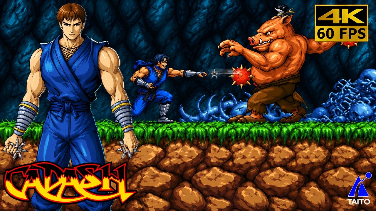 Cadash - Ninja [Arcade / 1989] 4K 60FPS
