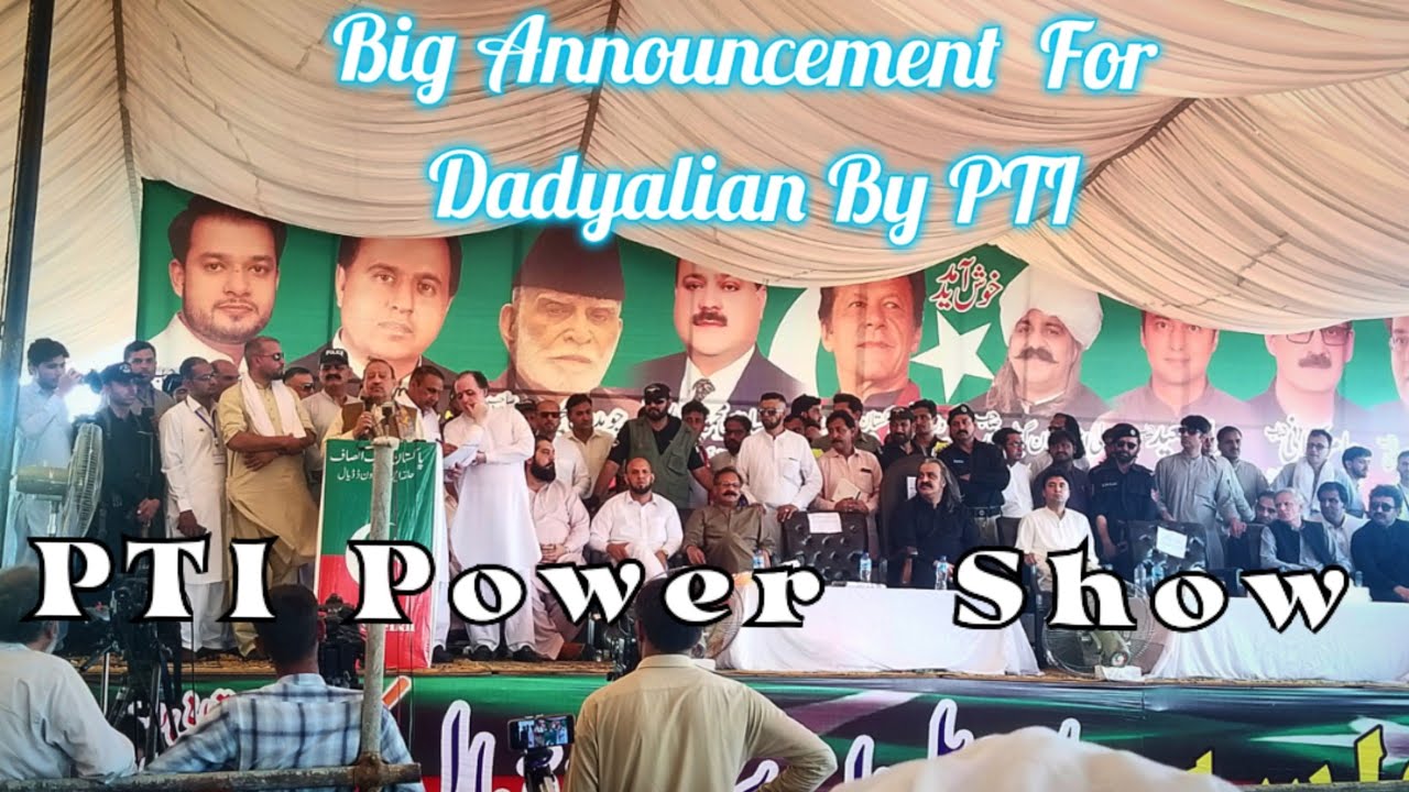 Dadyal PTI Power Show || Led by Ch Azhar Sadiq || RFK Vlogs