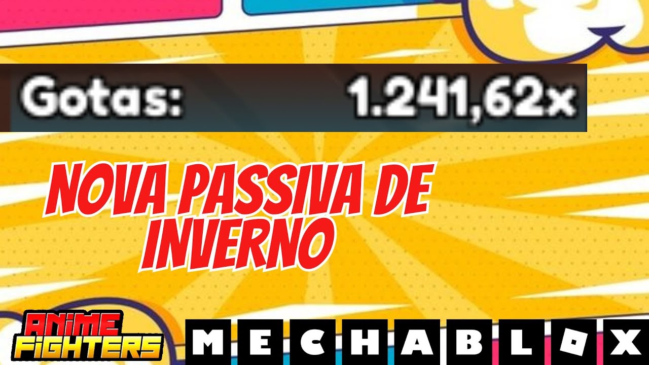 NOVA PASSIVA META DE DROP DE INVERNO CONSEGUI 1200X - ANIME FIGHTERS SIMULATOR!