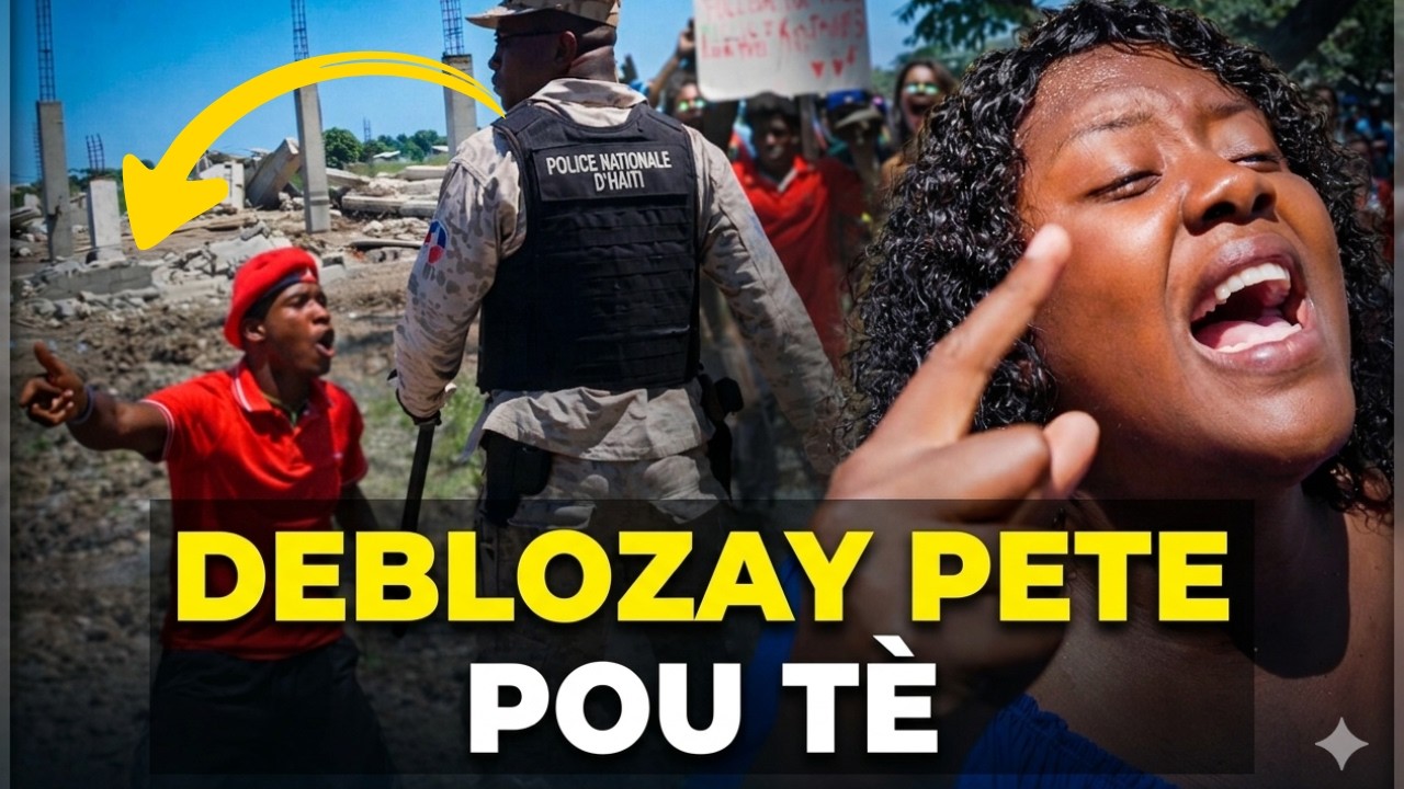 Deblozay pete Katye Moren - Yon ekip Boujwa debake kraze kay plizy&egrave; malere, popilasyon an leve kanpe