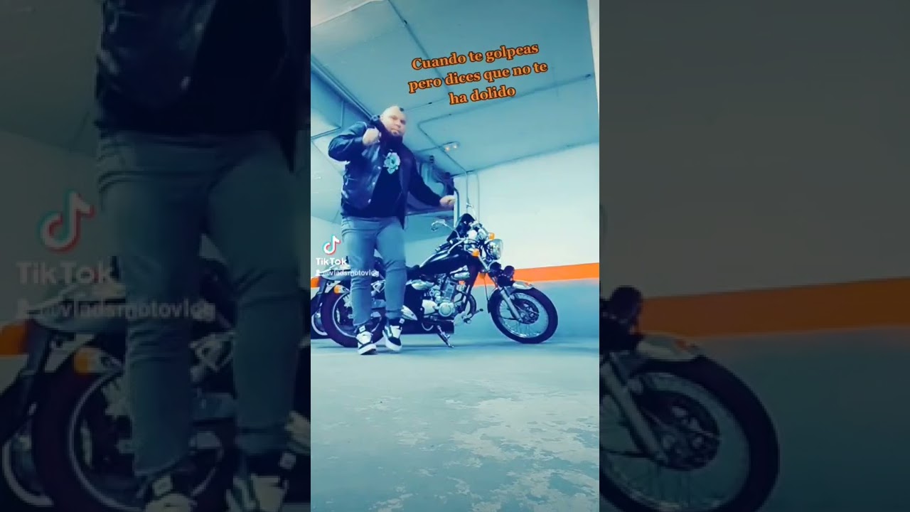 Cuando un Motero Rudo se Golpea #humor #risas #motero #viral #motos
