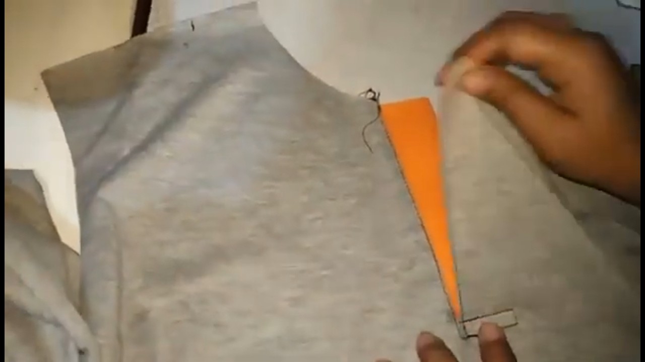How to sew a polo shirt . Placket cutting and stitching . Cara menjahit kaos polo