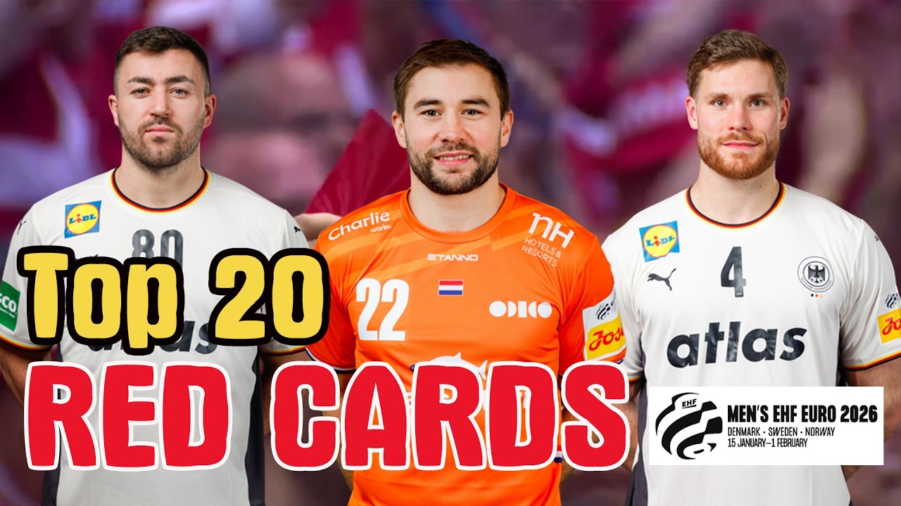 TOP 20 Red Cards Handball EHF EURO 2026