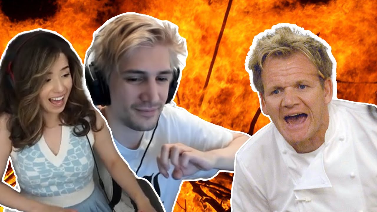 xQc and Pokimane react to Kitchen Nightmare together