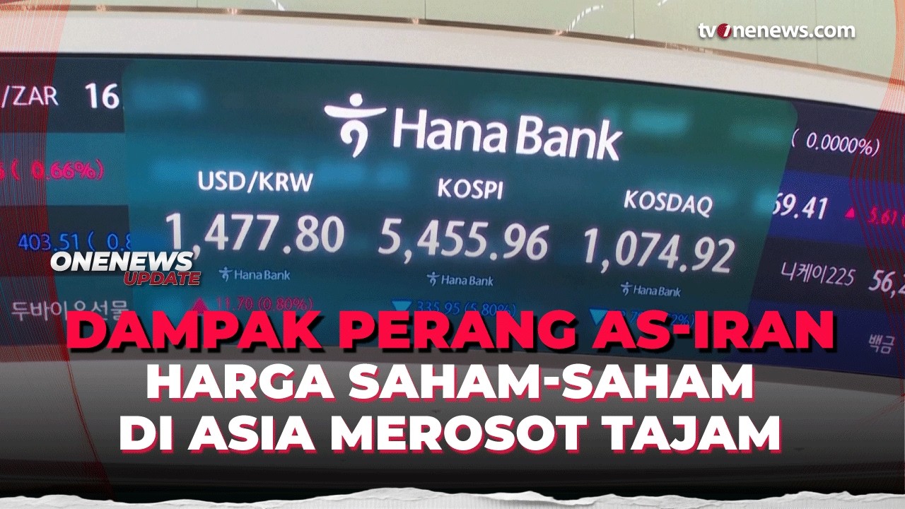 Ketegangan Timur Tengah buat Saham-saham di Asia Merosot | OneNews Update
