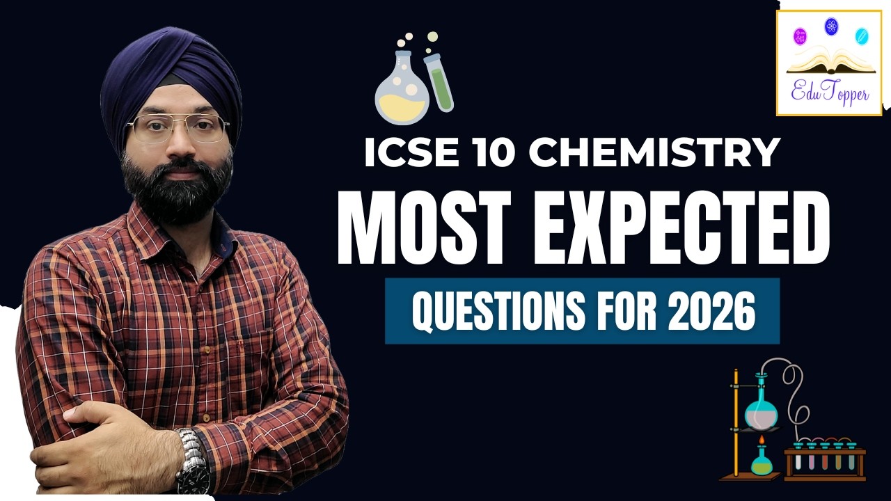 ICSE CHEMISTRY 10 - Most expected questions 2026   #edutopper   #gagansir #icsechemistry