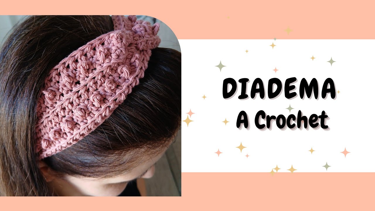 DIADEMA A CROCHET 🌼TUTORIAL Paso a PASO #crochet #ganchillo #tejedoras 