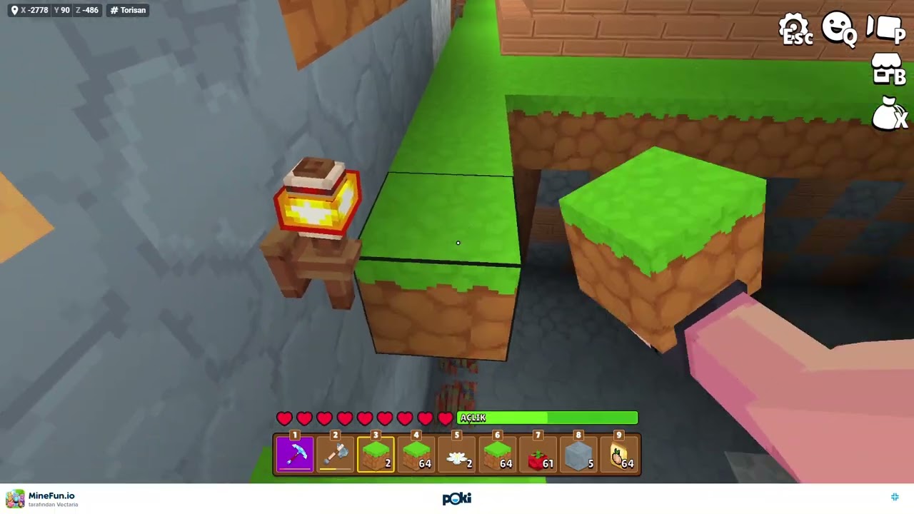 Poki   MINEFUN IO   base yapıyoruz part 1