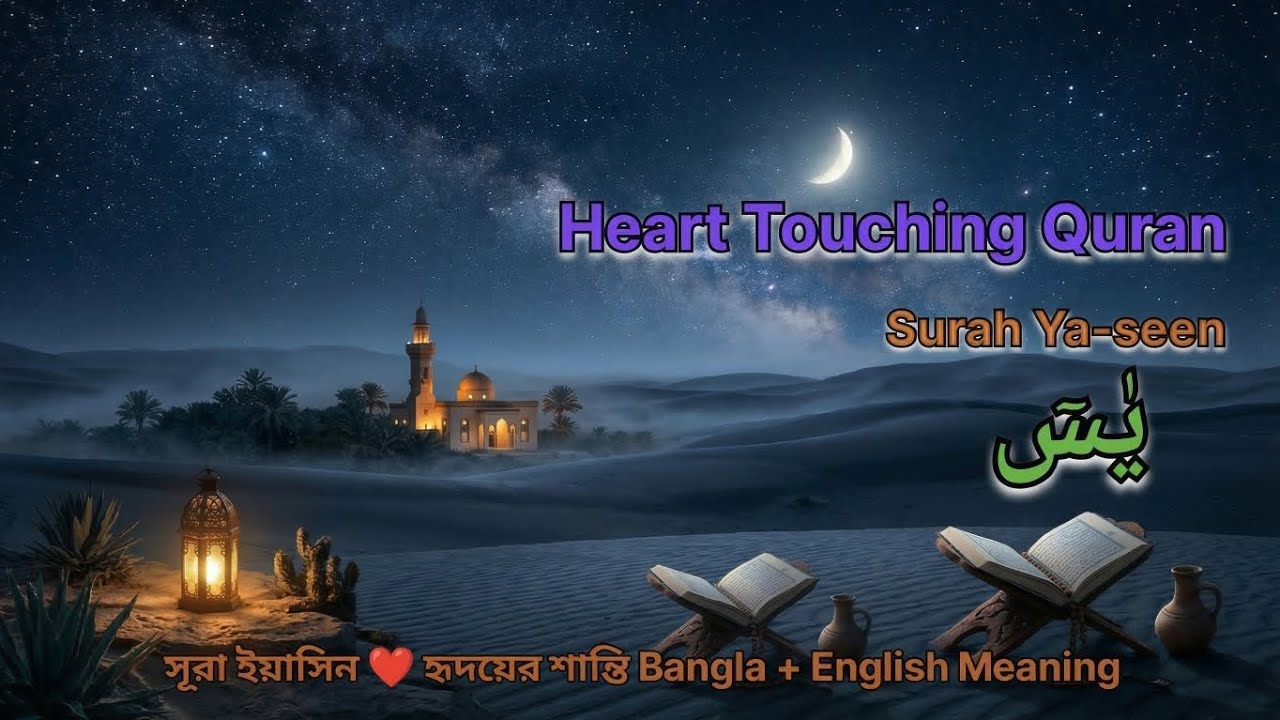 Surah Ya-Seen | Heart Touching Quran Recitation | Voice: Raad Al-Kurdi | Bangla & English Meaning