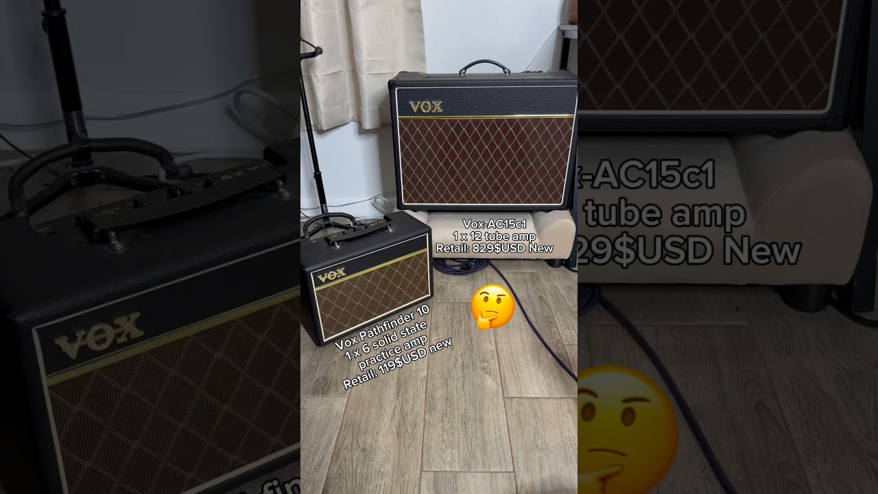 Vox AC-15 vs Vox Pathfinder 10 can you tell which one is which? 