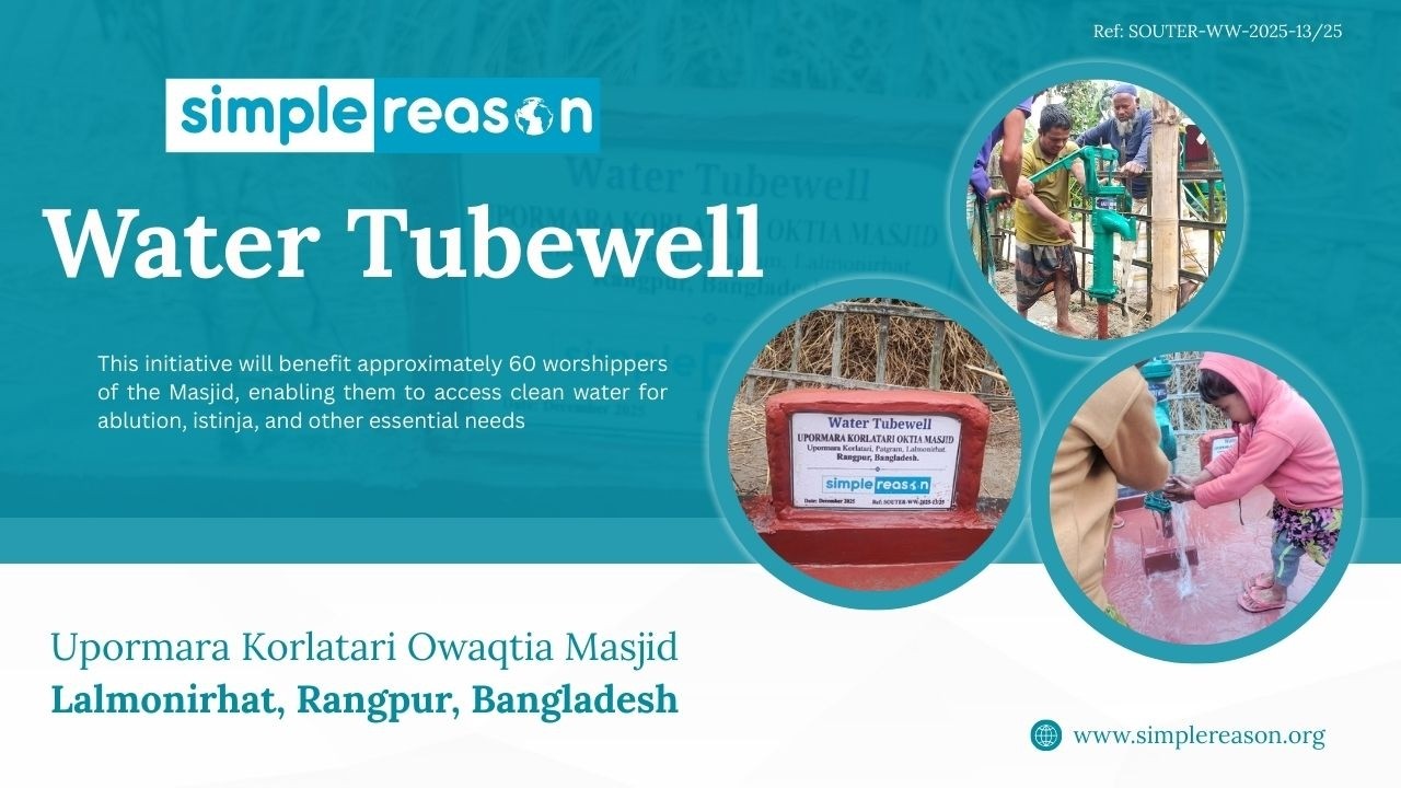 Simple Reason Water Tubewell | Upormara Korlatari Owaqtia Masjid, Patgram, Lalmonirhat,Bangladesh.