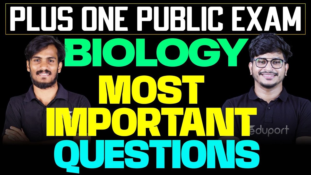 Plus One Public Exam Biology | Most Important Questions | Eduport Plus One