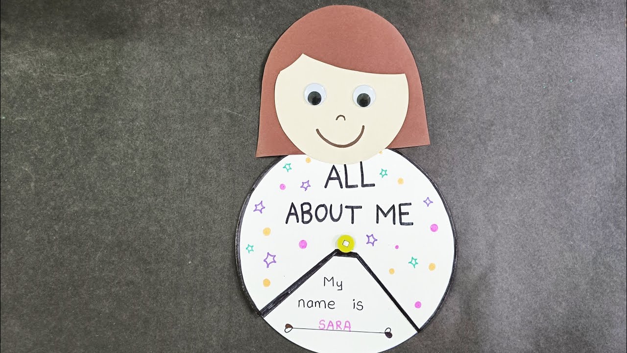 All about me DIY craft for preschoolers