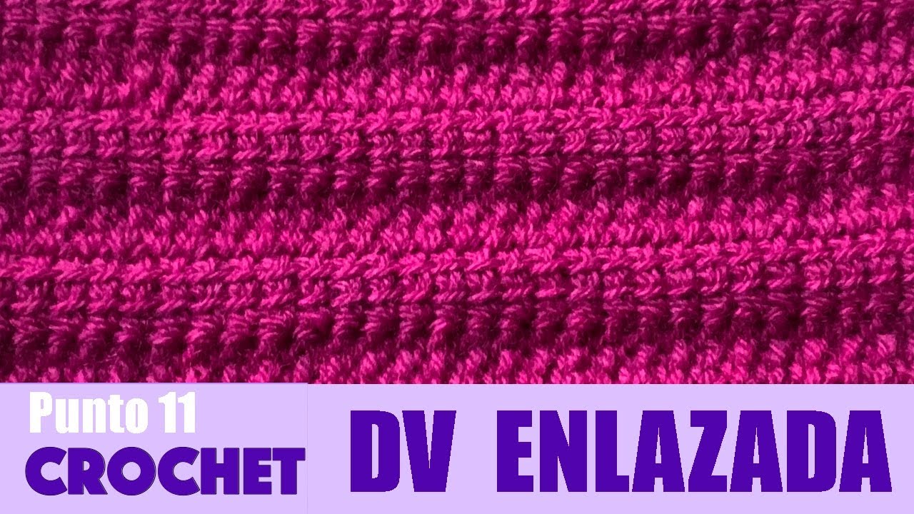 Crochet Punto Dobles Varetas Enlazadas, ganchillo fácil para mantas paso a paso.