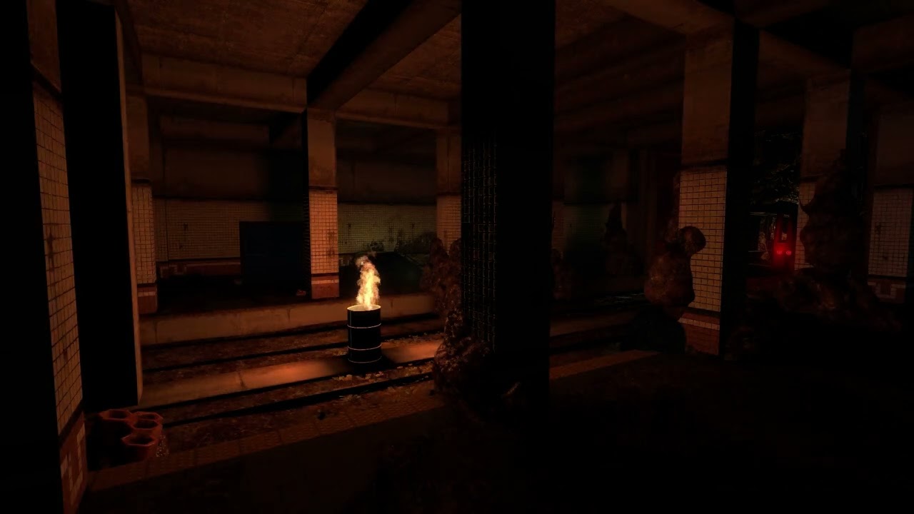 Abandoned Underground Train Tunnel | Abandoned Ambience | Underground Train Tunnel Sounds