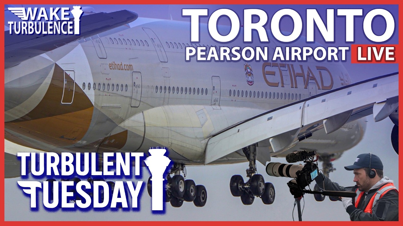 🔴LIVE Toronto Pearson Airport Plane Spotting | CYYZ / YYZ Turbulent Tuesday