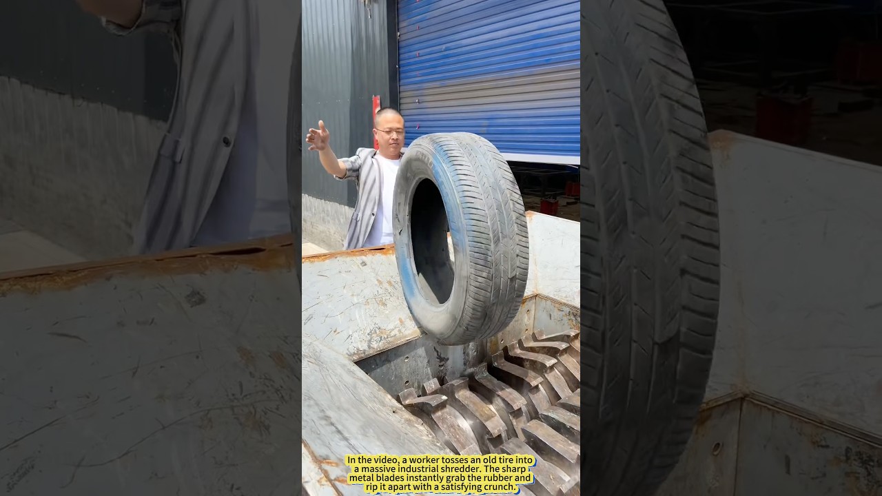 Shredding Satisfaction: Watch This Tire Get Totally Destroyed!