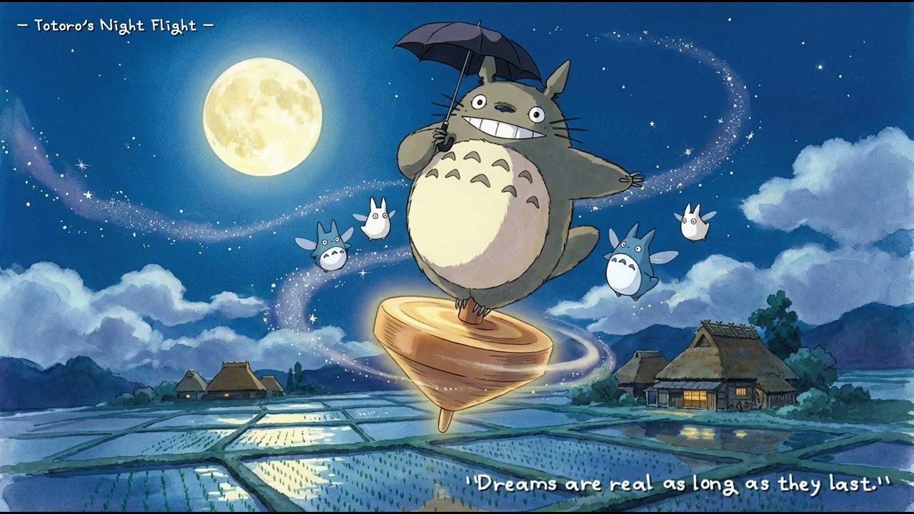 [Ep.4] Flying Over the Moon 🌙 Magical Ghibli Piano Waltz for Creative Flow & Dreaming